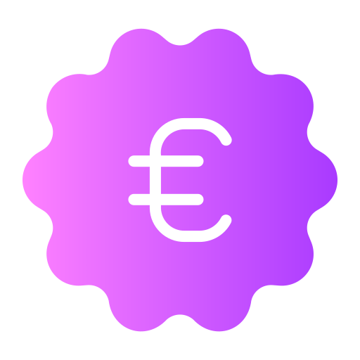 euro Generic gradient fill icon