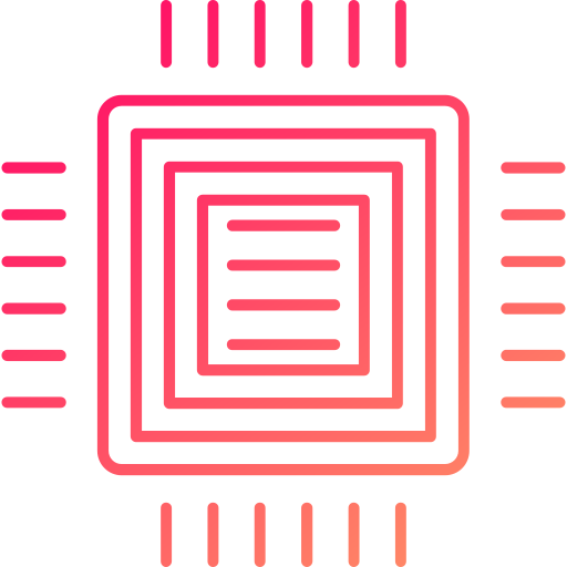 processore Generic gradient outline icona