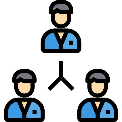 hierarchische struktur itim2101 Lineal Color icon