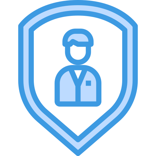 persoonlijke beveiliging itim2101 Blue icoon