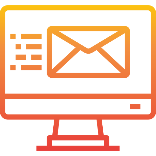 marketing e-mailowy itim2101 Gradient ikona