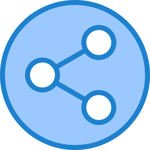 Share srip Blue icon