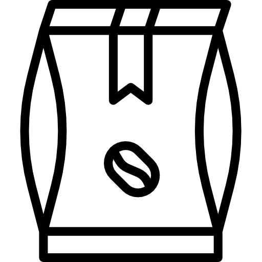 bolsa de café srip Lineal icono