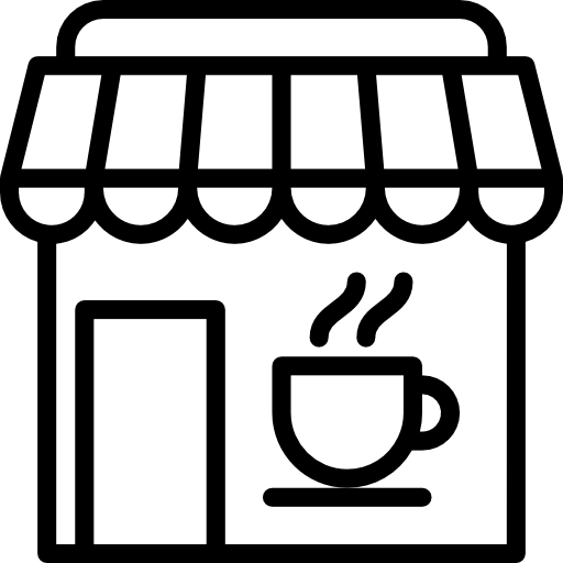 kawiarnia srip Lineal ikona