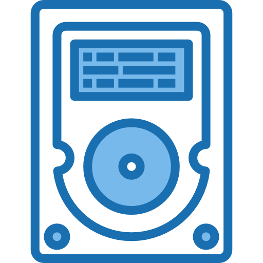 Hard drive Phatplus Blue icon