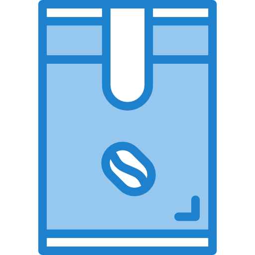 bolsa de café srip Blue icono