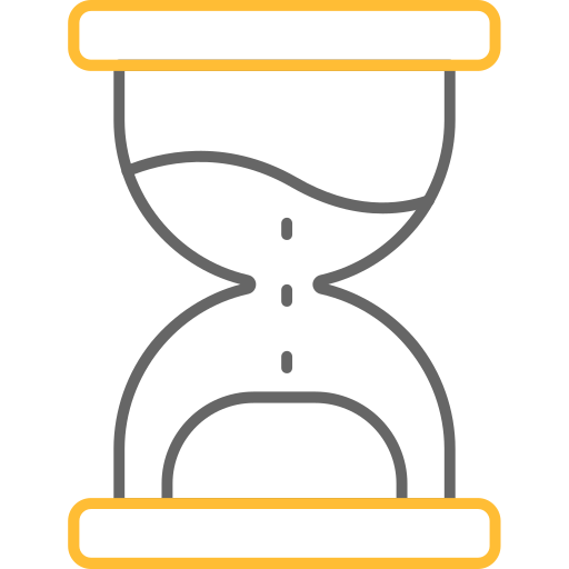 orologio di sabbia Generic color outline icona