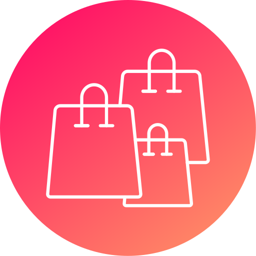 Shopping bags Generic gradient fill icon