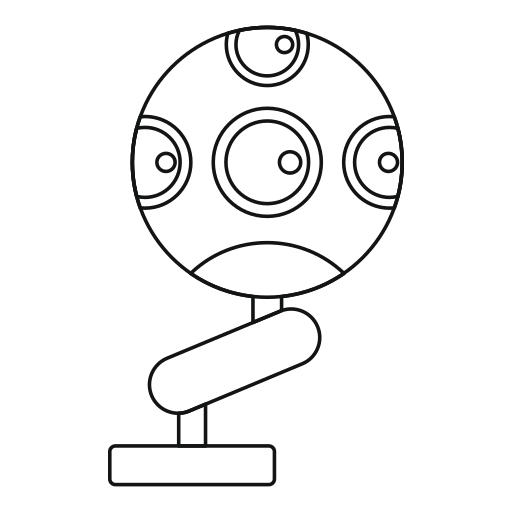 둥근 Generic outline icon