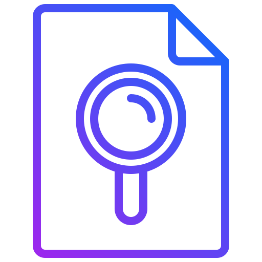 Search Generic gradient outline icon