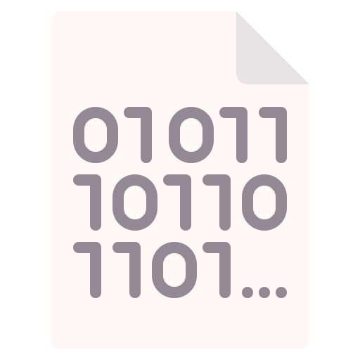 Binary code Generic color fill icon
