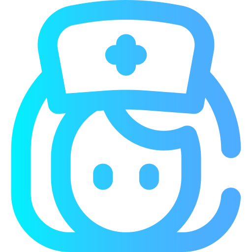 간호사 Super Basic Omission Gradient icon