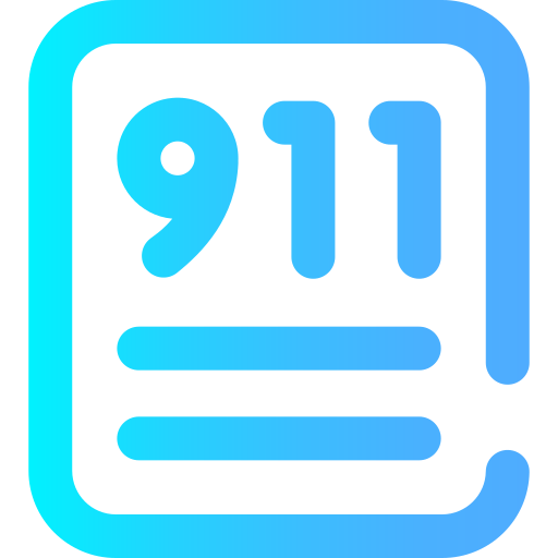 911 Super Basic Omission Gradient Ícone
