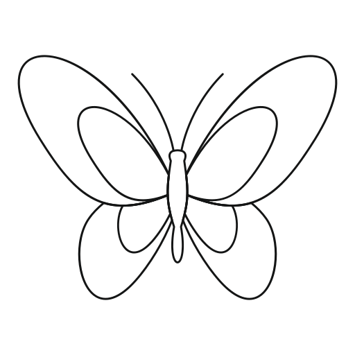 linda borboleta Generic outline Ícone