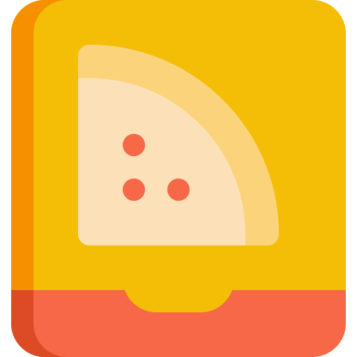 caja de pizza Generic color fill icono