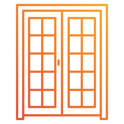 puerta Generic gradient outline icono