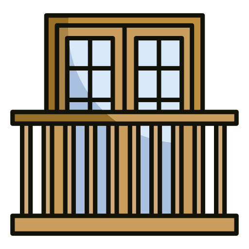 balkon Generic color lineal-color icon