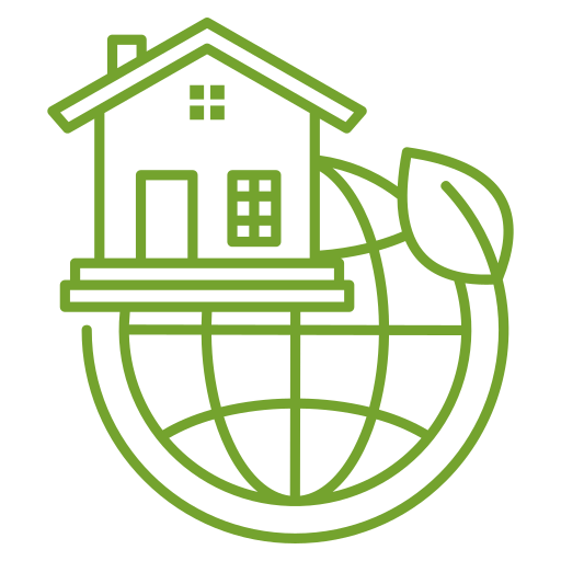 casa sostenibile Generic color outline icona