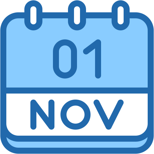 1. november Generic color lineal-color icon