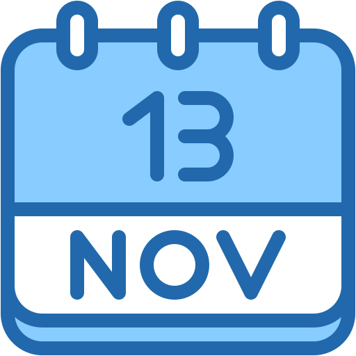 13 novembre Generic color lineal-color icona