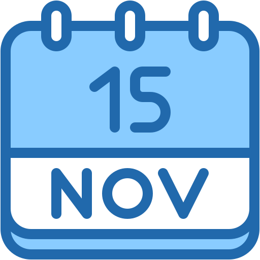 15. november Generic color lineal-color icon