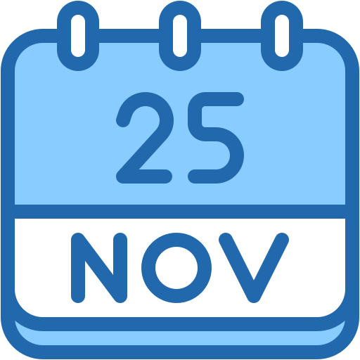 25 novembre Generic color lineal-color icona