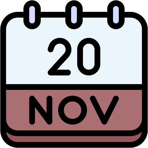20 listopada Generic color lineal-color ikona