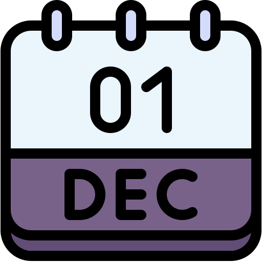December 1 Generic color lineal-color icon