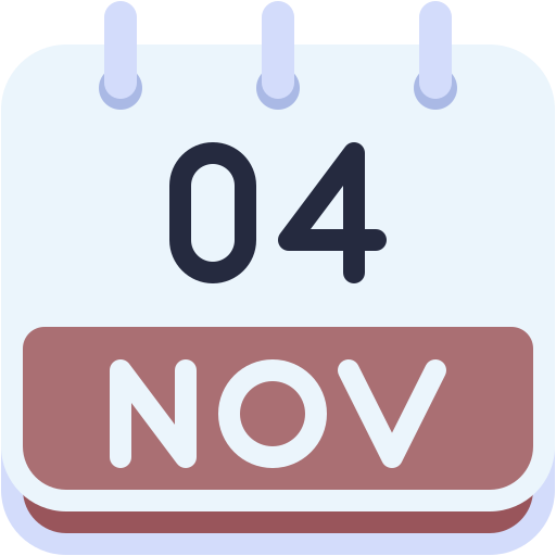 4 listopada Generic color fill ikona
