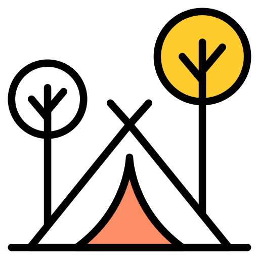 キャンプのテント Generic color lineal-color icon