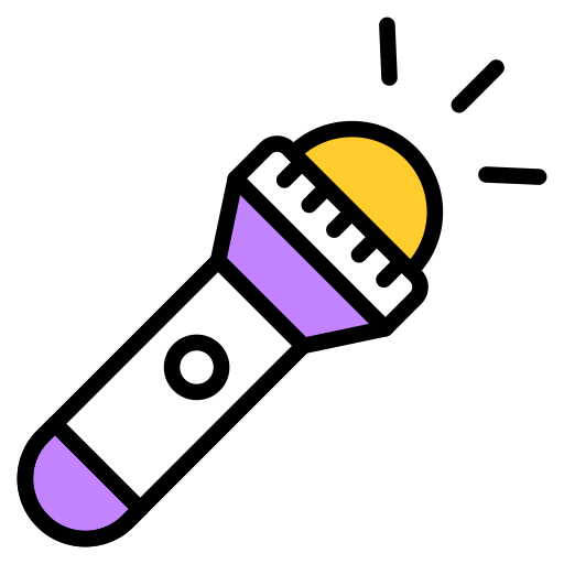 懐中電灯 Generic color lineal-color icon