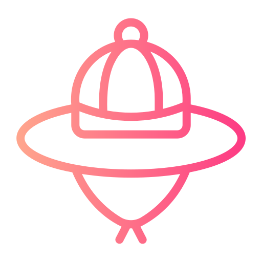 探検家の帽子 Generic gradient outline icon