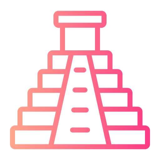 maya piramide Generic gradient outline icoon