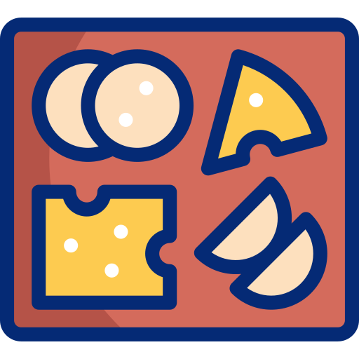 tabla de quesos Basic Accent Lineal Color icono