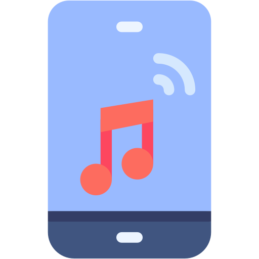 aplikacja muzyczna Generic color fill ikona