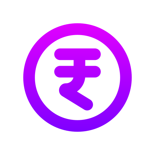 rupia Generic gradient outline icono