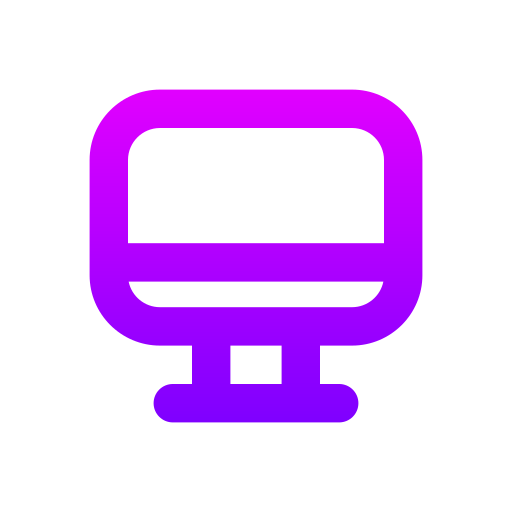 desktop Generic gradient outline icon