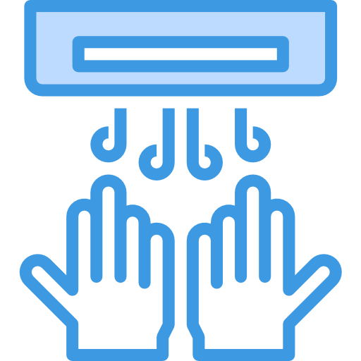 Hand dryer itim2101 Blue icon