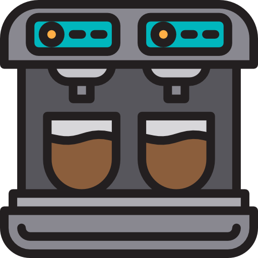 Coffee machine srip Lineal Color icon