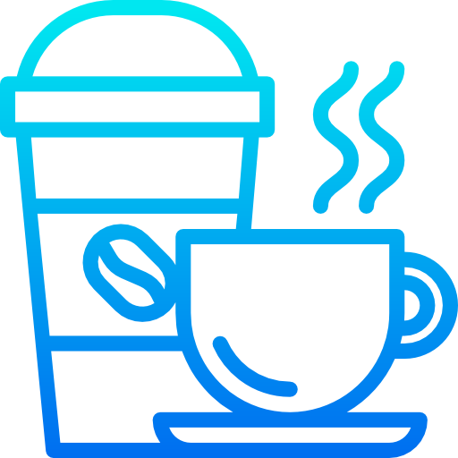 Кофе srip Gradient иконка