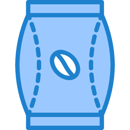 bolsa de café srip Blue icono