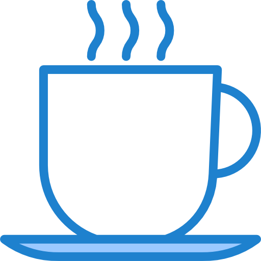 filiżanka kawy srip Blue ikona