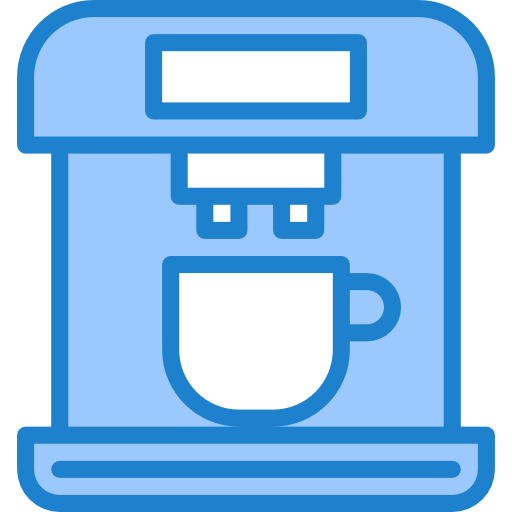 máquina de café srip Blue Ícone