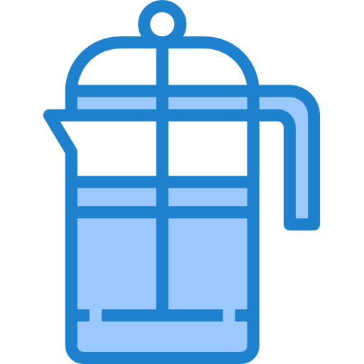 커피 포트 srip Blue icon