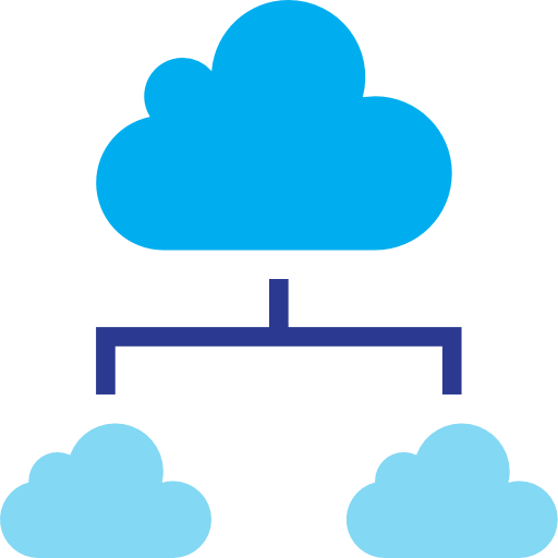 Cloud network srip Flat icon