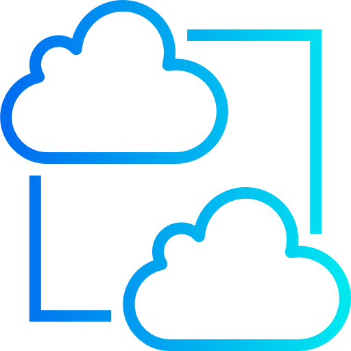 cloud-netzwerk srip Gradient icon