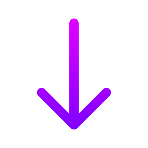 freccia in giù Generic gradient outline icona