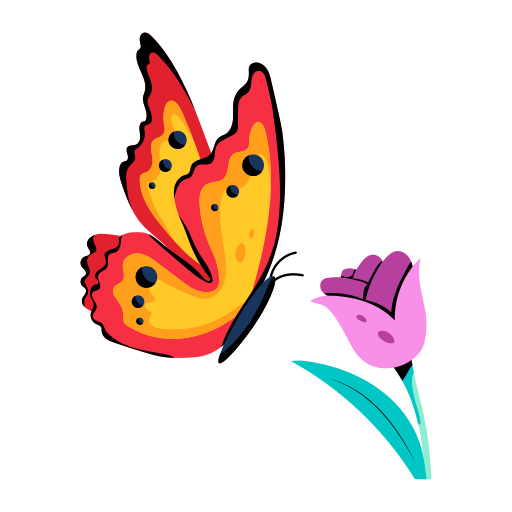Buttterfly Generic color fill icon