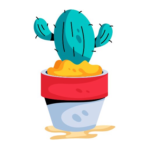 vaso per cactus Generic color fill icona