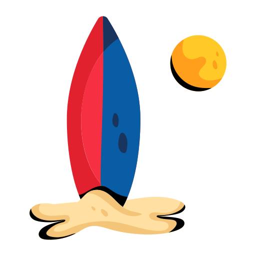 deska surfingowa Generic color fill ikona